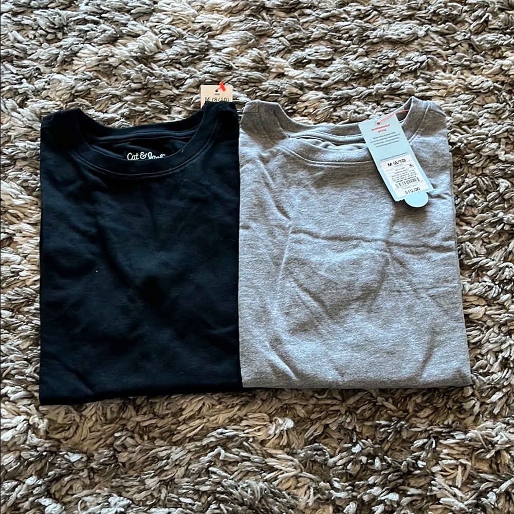 Cat & Jack Black and Gray long sleeve T-Shirts